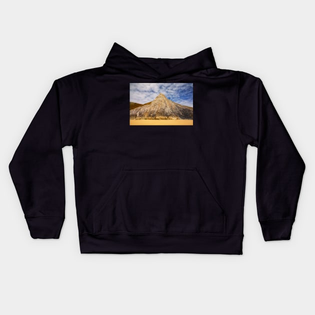 Little Tor on Tor Bay, Gower, Wales Kids Hoodie by dasantillo